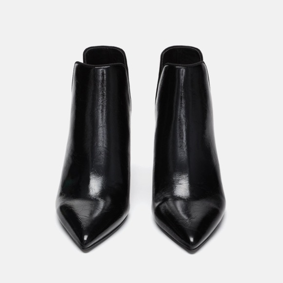 Zara black ankle boots with cut outs - Picture 2 of 4